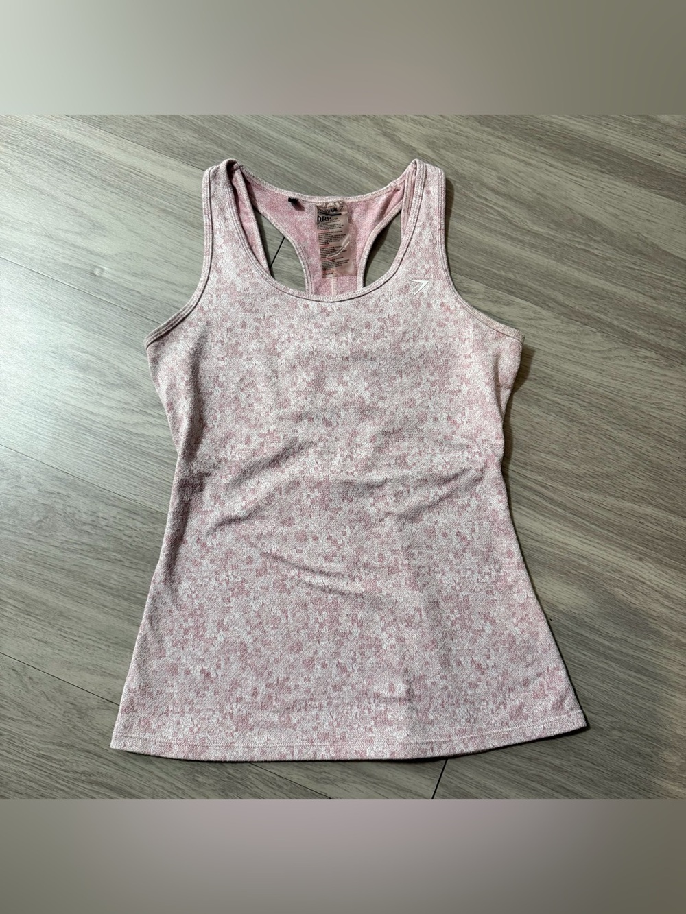 Gymshark, Pink Camo Seamless Racerback Tank Top | Women’s Small